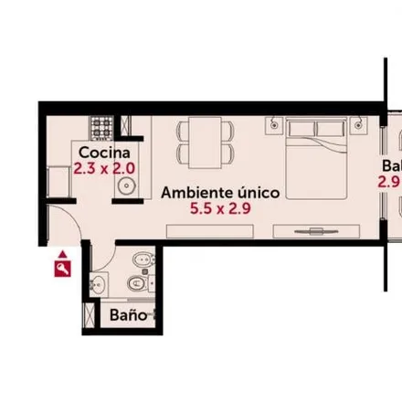 Rent this studio apartment on Avenida Ovidio Lagos 625 in Alberto Olmedo, Rosario