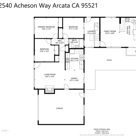 Image 5 - 2540 Acheson Way, Alliance, Arcata, CA 95521, USA - House for sale