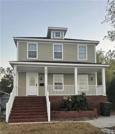 Rent this 3 bed house on 843 West 51st Street in Norfolk, VA 23508