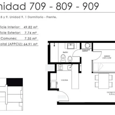 Buy this 2 bed apartment on Andes 1293 in 1295, 1297