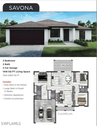 Buy this 3 bed house on 2717 Northwest Juanita Place in Cape Coral, FL 33993