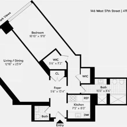 Image 6 - 150 West 57th Street, New York, NY 10019, USA - Condo for rent