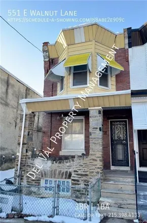Rent this 3 bed townhouse on 573 East Walnut Lane in Philadelphia, PA 19144