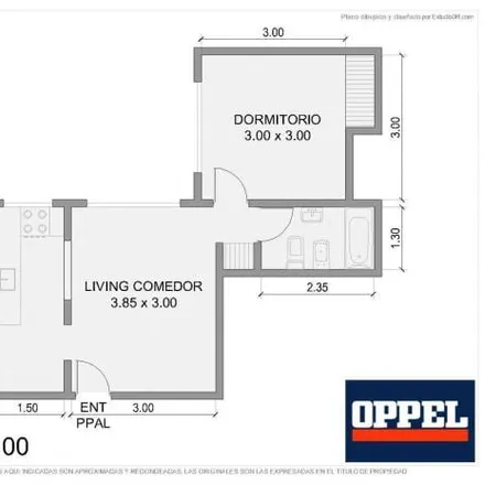 Rent this 1 bed apartment on Embajada De Cuba in Avenida Melián 2121, Belgrano