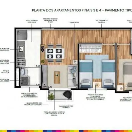Buy this 2 bed apartment on Rua Guiseppe Uliam in Demarchi, São Bernardo do Campo - SP