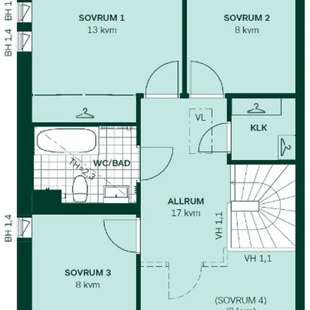 Rent this 4 bed apartment on Keramikens Väg in 195 65 Sigtuna kommun, Sweden