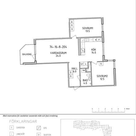Rent this 3 bed apartment on Mjölnerbacken 44 in 174 59 Sundbybergs kommun, Sweden