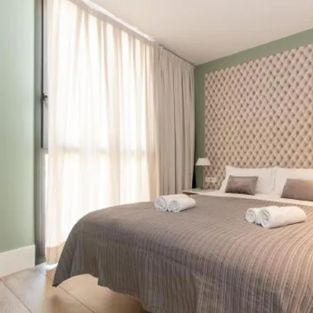 Rent this 1 bed apartment on Restaurant Singular in Carrer de Sardenya, 08001 Barcelona