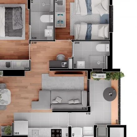 Buy this 1 bed apartment on Rua Eduardo Carlos Pereira 4000 in Novo Mundo, Curitiba - PR