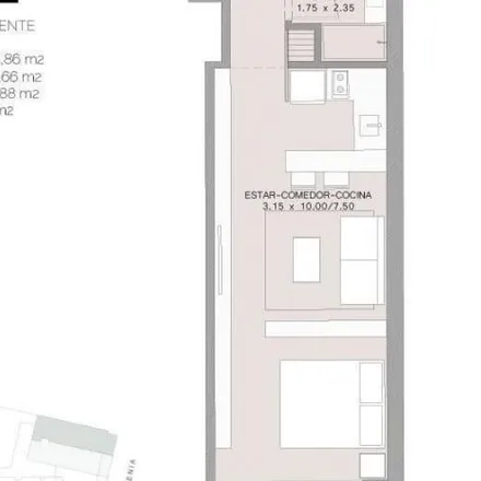 Buy this studio apartment on Armenia 1204 in Palermo, C1414 BAF Buenos Aires
