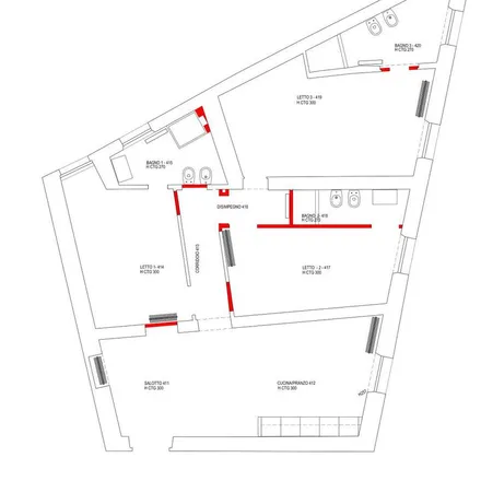 Rent this 4 bed apartment on Palazzetto di Pistrucci a Via Cavour in Via Cavour, 00184 Rome RM