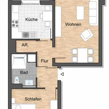 Rent this 2 bed apartment on Mannheimer Straße in 68309 Mannheim, Germany