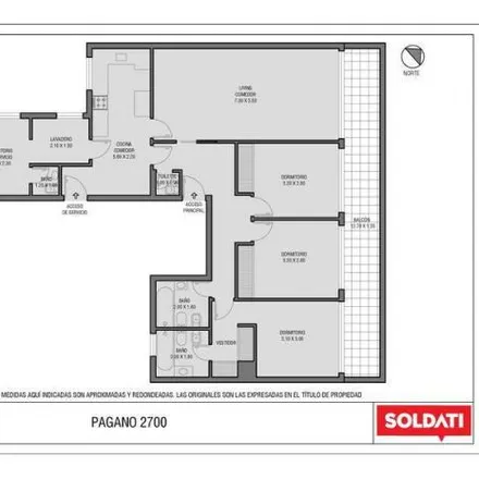 Buy this 3 bed apartment on José León Pagano 2766 in Palermo, C1425 AAR Buenos Aires