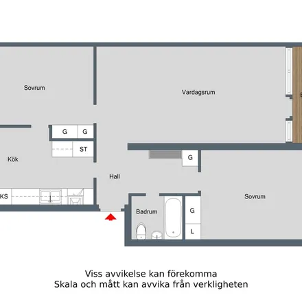 Rent this 3 bed apartment on Gröna vägen in Östermalmsvägen, 612 40 Finspång