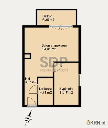 Buy this 2 bed apartment on Zagłębiowska in Opolska, 52-013 Wrocław