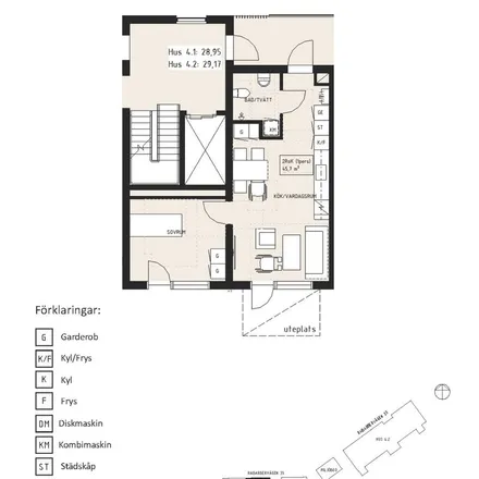 Rent this 2 bed apartment on Skarpnäcks Koloniväg in 128 62 Stockholm, Sweden
