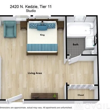 Image 1 - 2420 N Kedzie Blvd, Unit CL-308 - Apartment for rent