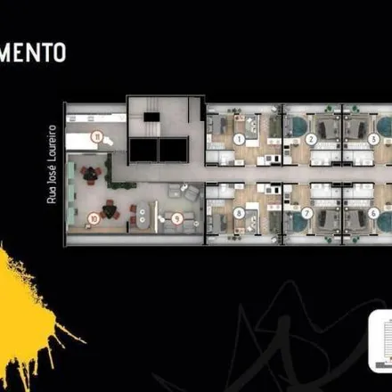 Buy this 2 bed apartment on Rua José Loureiro 770 in Centro, Curitiba - PR