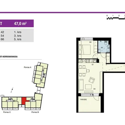 Rent this 2 bed apartment on Kukintie 2 in 01620 Vantaa, Finland
