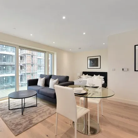 Rent this studio apartment on Biring House in Duke of Wellington Avenue, London