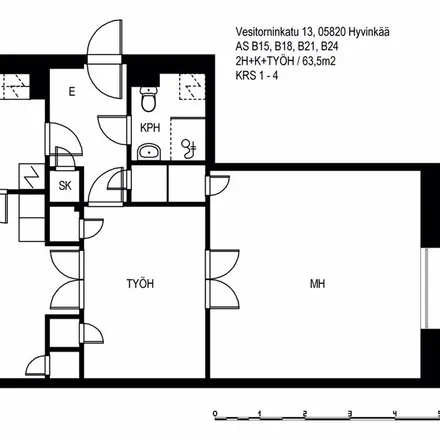 Rent this 2 bed apartment on Vesitorninkatu 13 in 05820 Hyvinkää, Finland