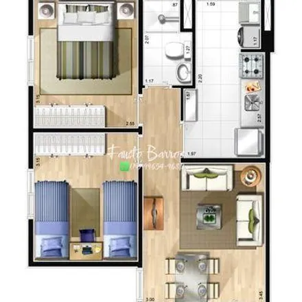 Buy this 2 bed apartment on unnamed road in Jaguariúna, Jaguariúna - SP