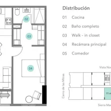 Buy this 2 bed apartment on Parque de Beisbol Loma Larga in Calle Lázaro Cárdenas, Chepevera