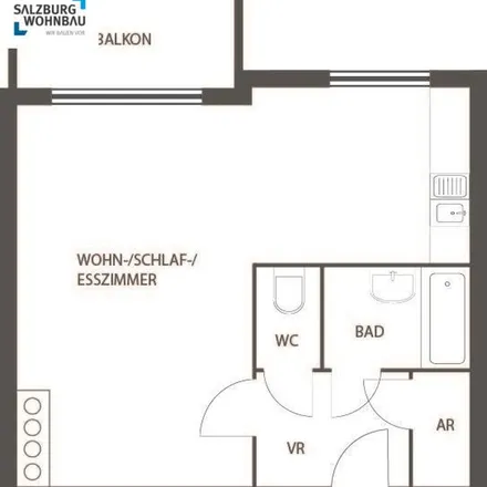 Rent this 1 bed apartment on Speckbacherweg 2 in 5400 Hallein, Austria