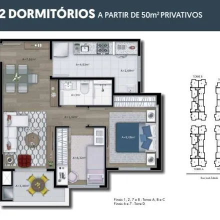 Buy this 2 bed apartment on Rua Pedro Gusso 2239 in Cidade Industrial de Curitiba, Curitiba - PR