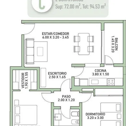 Buy this 2 bed apartment on La Docta in Avenida Colón, Alto Alberdi