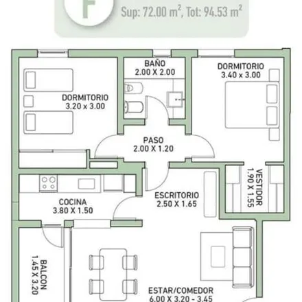 Rent this 2 bed apartment on Prudencio Bustos in Alto Alberdi, Cordoba