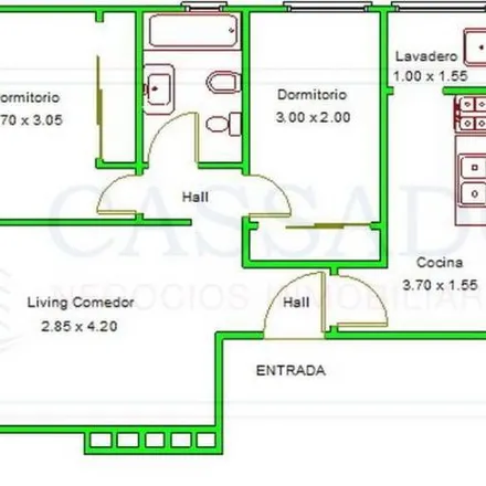 Buy this 3 bed apartment on Bacacay 3850 in Floresta, C1407 AVA Buenos Aires
