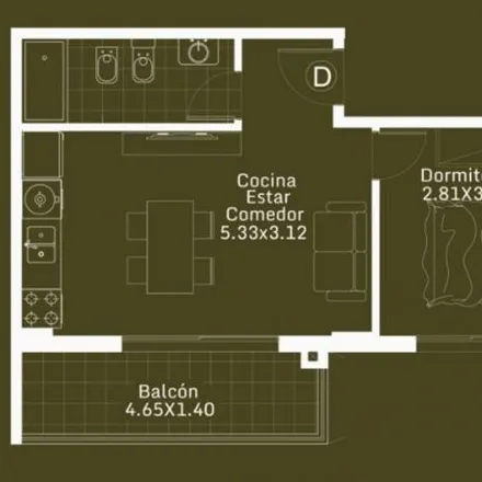 Buy this 1 bed apartment on 606 - General Manuel Belgrano 5120 in Partido de Tres de Febrero, 1678 Caseros