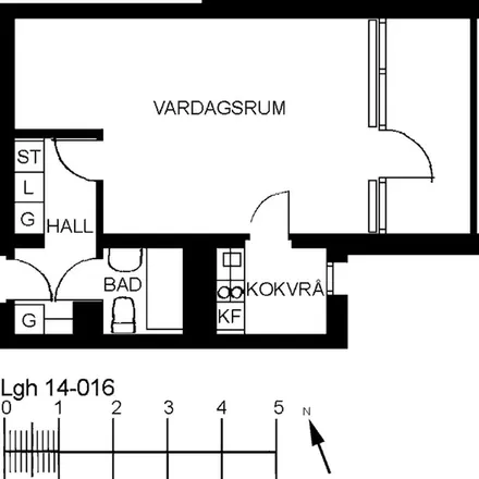 Rent this 1 bed apartment on Dahlborgsgatan in 382 41 Nybro, Sweden