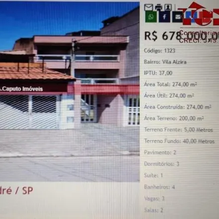 Buy this 3 bed house on Seicho-no-Ie Brasil in Rua Siqueira Alves 88, Vila Alzira