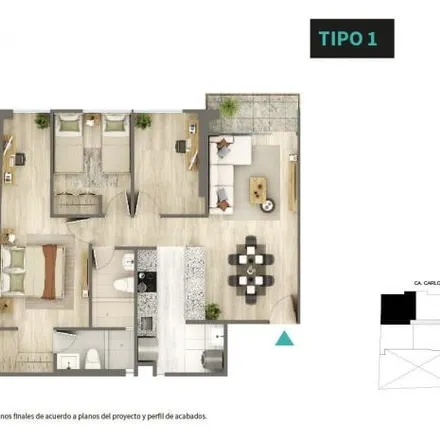 Buy this 3 bed apartment on Calle Carlos Gonzales Posada in San Miguel, Lima Metropolitan Area 15087