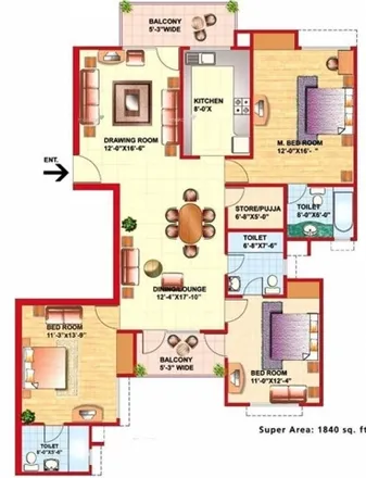 Buy this 3 bed apartment on unnamed road in Sector 20, Greater Noida - 201310