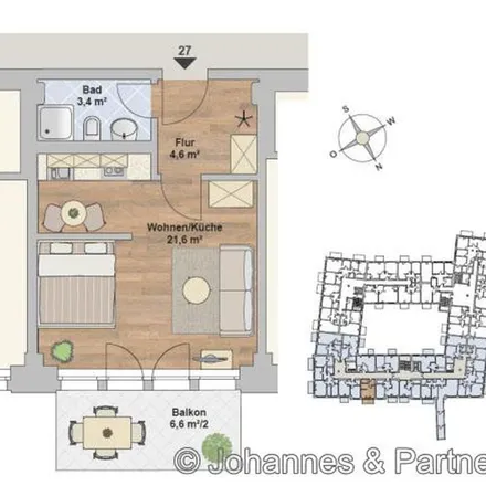 Rent this 1 bed apartment on f6 Cigarettenfabrik Dresden GmbH in Gottleubaer Straße, 01277 Dresden