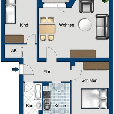 Rent this 3 bed apartment on Büchsenweg in 13409 Berlin, Germany