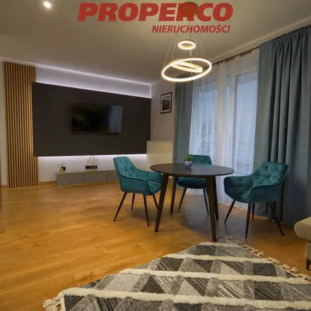 Rent this 4 bed apartment on Parking wielopoziomowy "Centrum" in Leśna, 25-007 Kielce