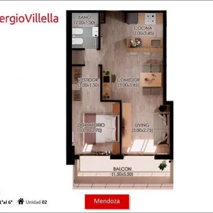 Buy this 1 bed apartment on Mendoza 1549 in Rosario Centro, Rosario