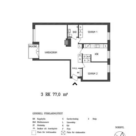 Rent this 3 bed apartment on Ruddammsgatan in 803 11 Gävle, Sweden