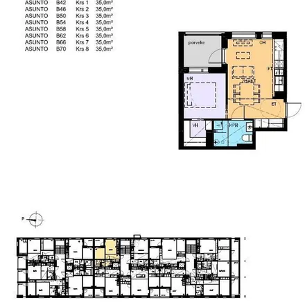 Rent this 2 bed apartment on As Oy Vantaan Kilterinrinne 3 in Kilterinrinne 1b, 01600 Vantaa
