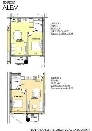 Buy this 1 bed apartment on Leandro N. Alem 748 in Partido de Morón, B1708 KCH Morón
