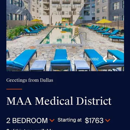 Rent this 2 bed apartment on Colonial Reserve at Medical District Apartments in 2222 Medical District Drive, Dallas