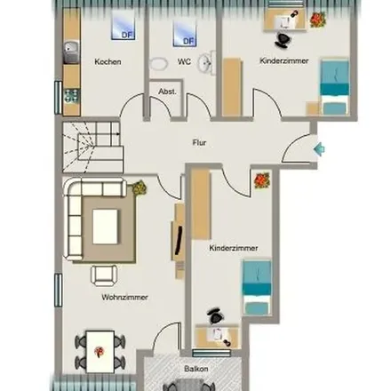 Rent this 5 bed apartment on Josef-Hoeren-Straße 171 in 45327 Essen, Germany