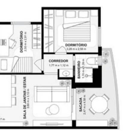 Buy this 2 bed apartment on Avenida Padre Antônio José dos Santos 90 in Brooklin Novo, São Paulo - SP