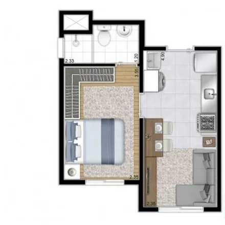Rent this 1 bed apartment on Shell in Avenida Marquês de São Vicente 715, Barra Funda