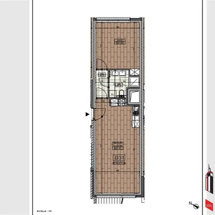 Rent this 1 bed apartment on Rue Gheude - Gheudestraat 55 in 1070 Anderlecht, Belgium