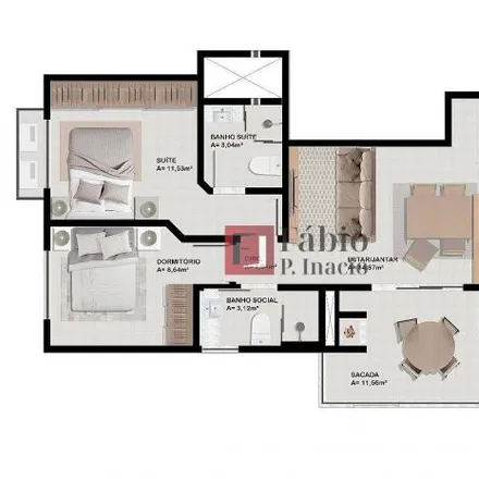Buy this 2 bed apartment on Rua Adelfo Pamato in Centro, Imbituba - SC